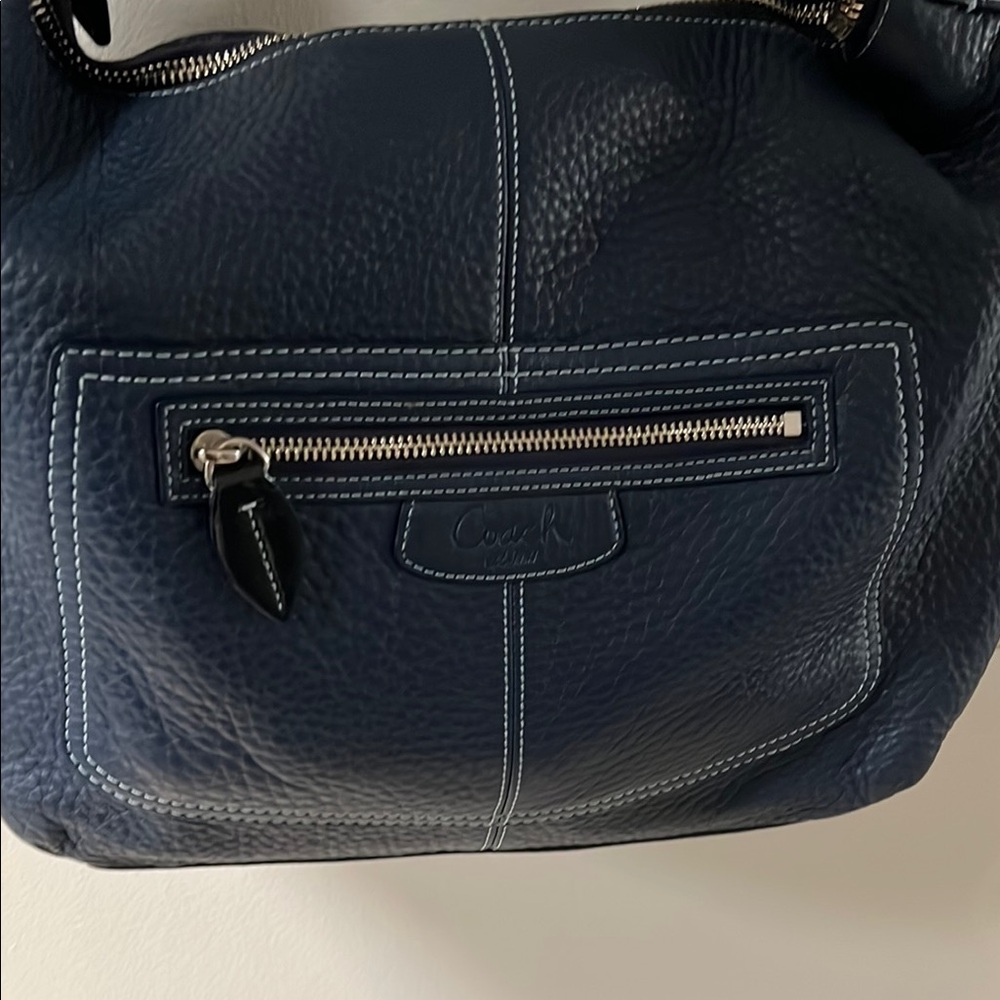 Coach Navy Leather Women's Bag